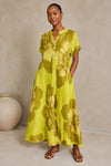 Made in Italy 100% Linen Dress - Green