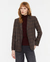 ANDAM Plaid Blazer - Bordeaux