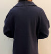 SIROCCO Boiled Wool Jacket - Navy