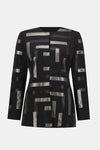 Joseph Ribkoff Geometric Jacket -Black/Multi
