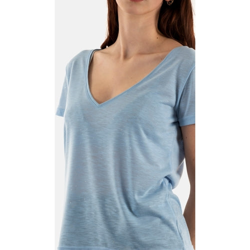 La Petite Etoile V-neck T- Shirt - Blue Sequence
