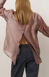 YAYA Refined Back Detail Blouse - Blush Pink