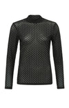 YAYA Mesh Top - Phantom Dessin