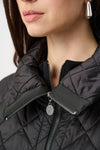 Joseph Ribkoff Puffer Jacket With Zipper - Black