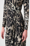 Joseph Ribkoff Wrap Dress - Animal Print