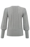 YAYA knitted sweater - light metal grey