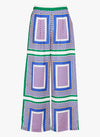 La Petite Etoile Graphic Print Pants - Multicolored