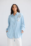 Brave and True Homestead Shirt - Icy Blue