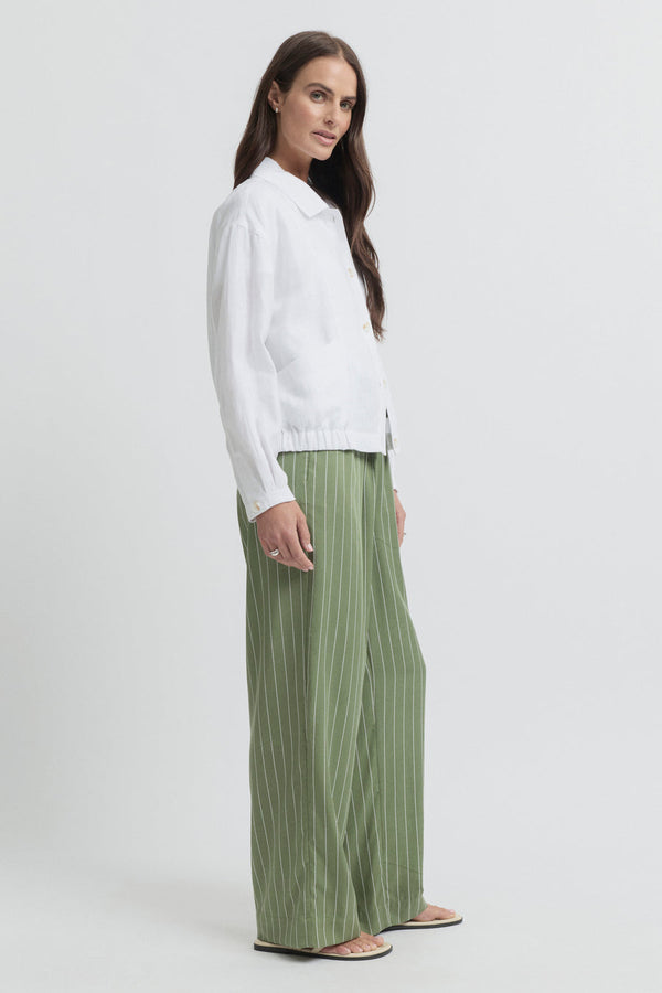 Yarra Trail Lichen Pant - Moss/White