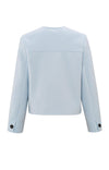 YAYA Soft Short Jacket - Gray Dawn Blue Melange