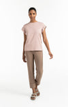 YAYA Jersey Trousers - Caribou Brown