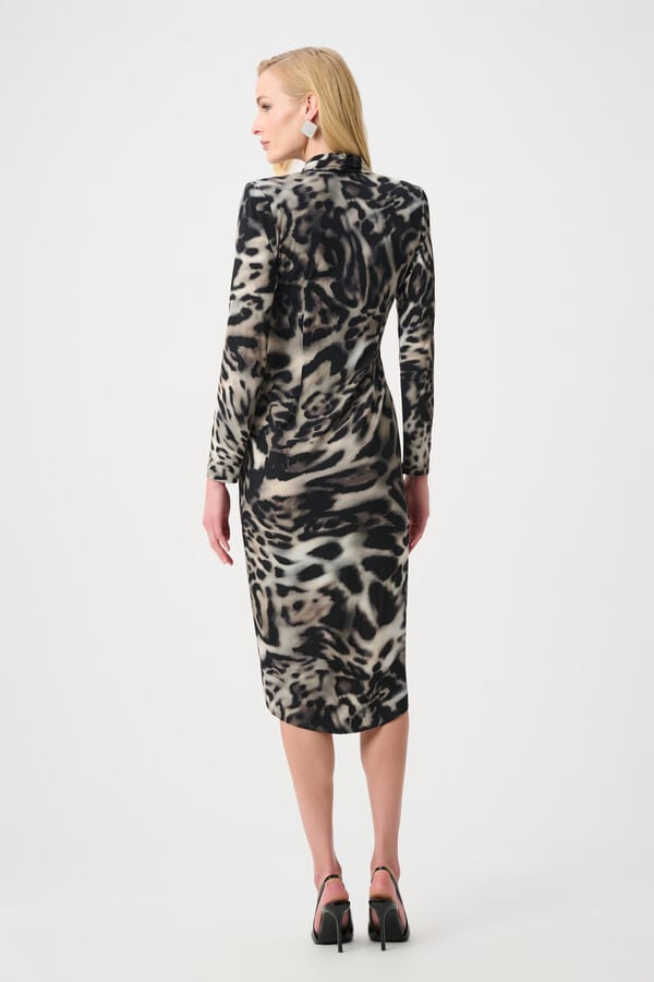 Joseph Ribkoff Wrap Dress - Animal Print