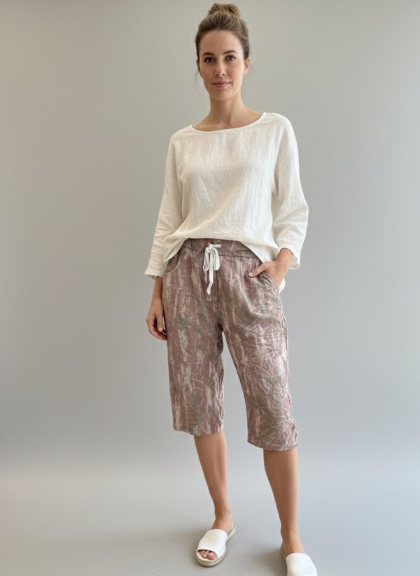 Made in Italy- Pati Shorts - Rose Floral