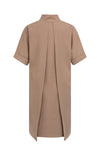YAYA Dress with Short Sleeves and Polo collar