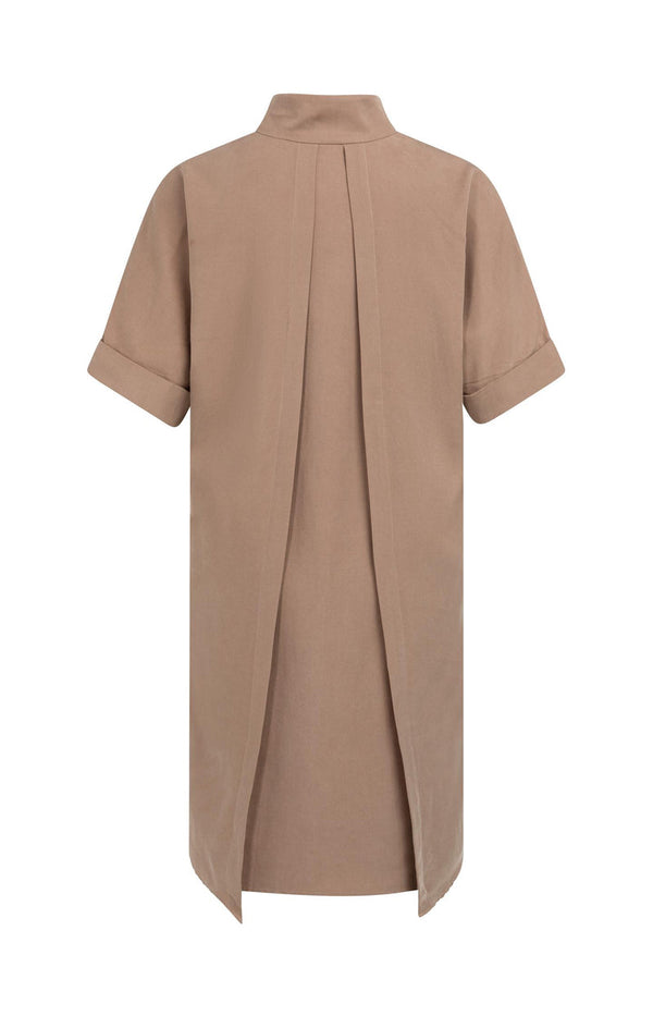 YAYA Dress with Short Sleeves and Polo collar