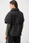 Joseph Ribkoff Puffer Jacket With Zipper - Black