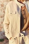 La Petite Etoile Nevada Straight-Cut Jacket - Naturel