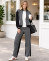 Empire Spliced Jacket - Black Ivory