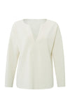 YAYA V- neck Sweatshirt -Birch Sand