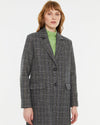 ANDAM Long Plaid Coat - Khaki