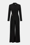 Joseph ribkoff V-Neck Jumpsuit - Black
