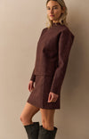 YAYA Jacquard Sweater - Fudge Purple Dessin