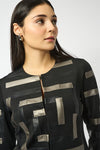 Joseph Ribkoff Geometric Jacket -Black/Multi