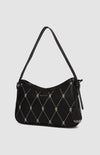 PRINGLE Argyle AOP Small Shoulder Bag - Black