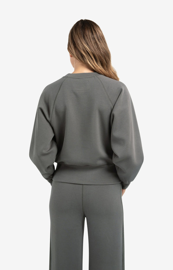 YAYA Raglan Sweatshirt - Dark Night Grey