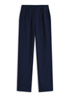 ANDAM Straight-Leg Trousers with Pleats - NavyBlue-109