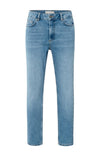 YAYA Mid Waist Boyfriend Denim - Blue Denim