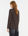 ANDAM Plaid Blazer - Bordeaux